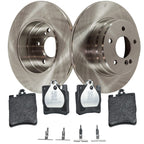 Brake Disc Rotors and Pads Kit for MB Mercedes SLK Class CLK C E Sedan