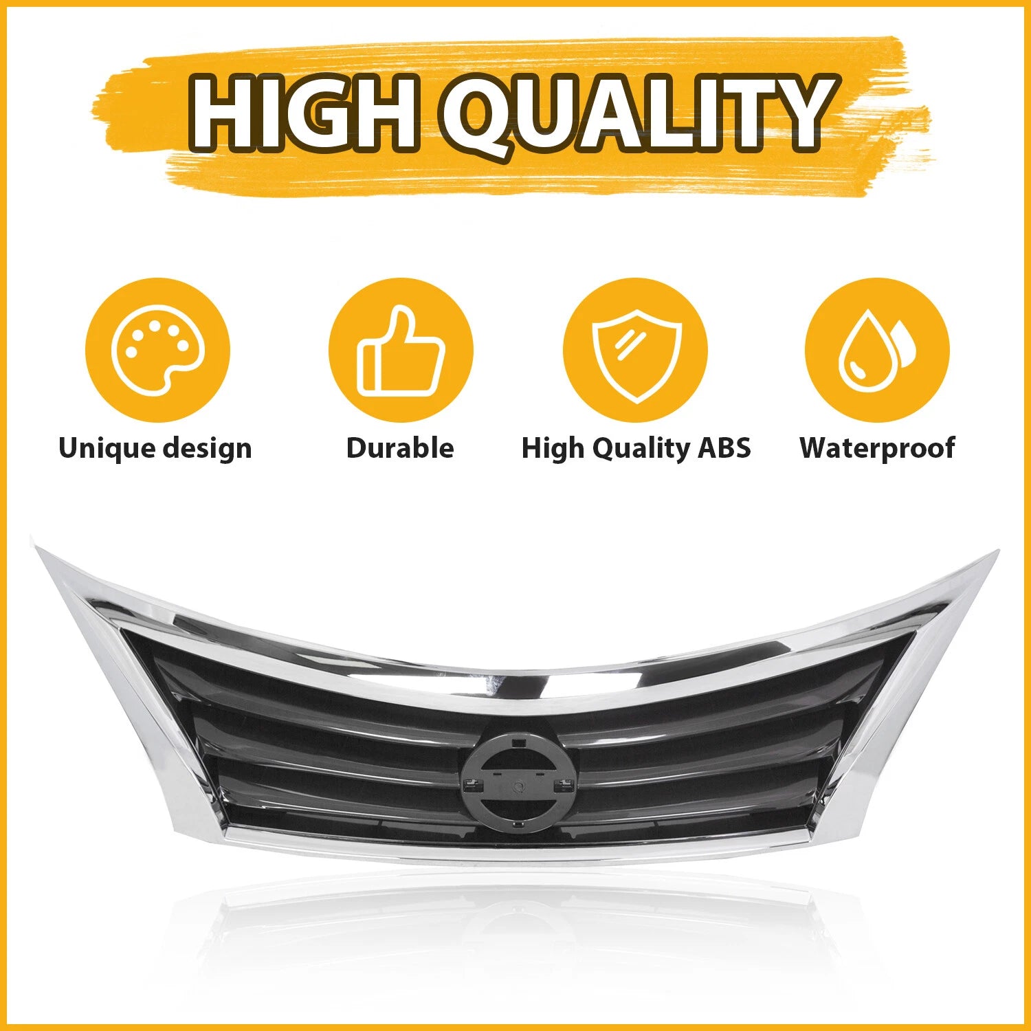 Chrome Front Bumper Grille for Nissan Altima (2013–2015)