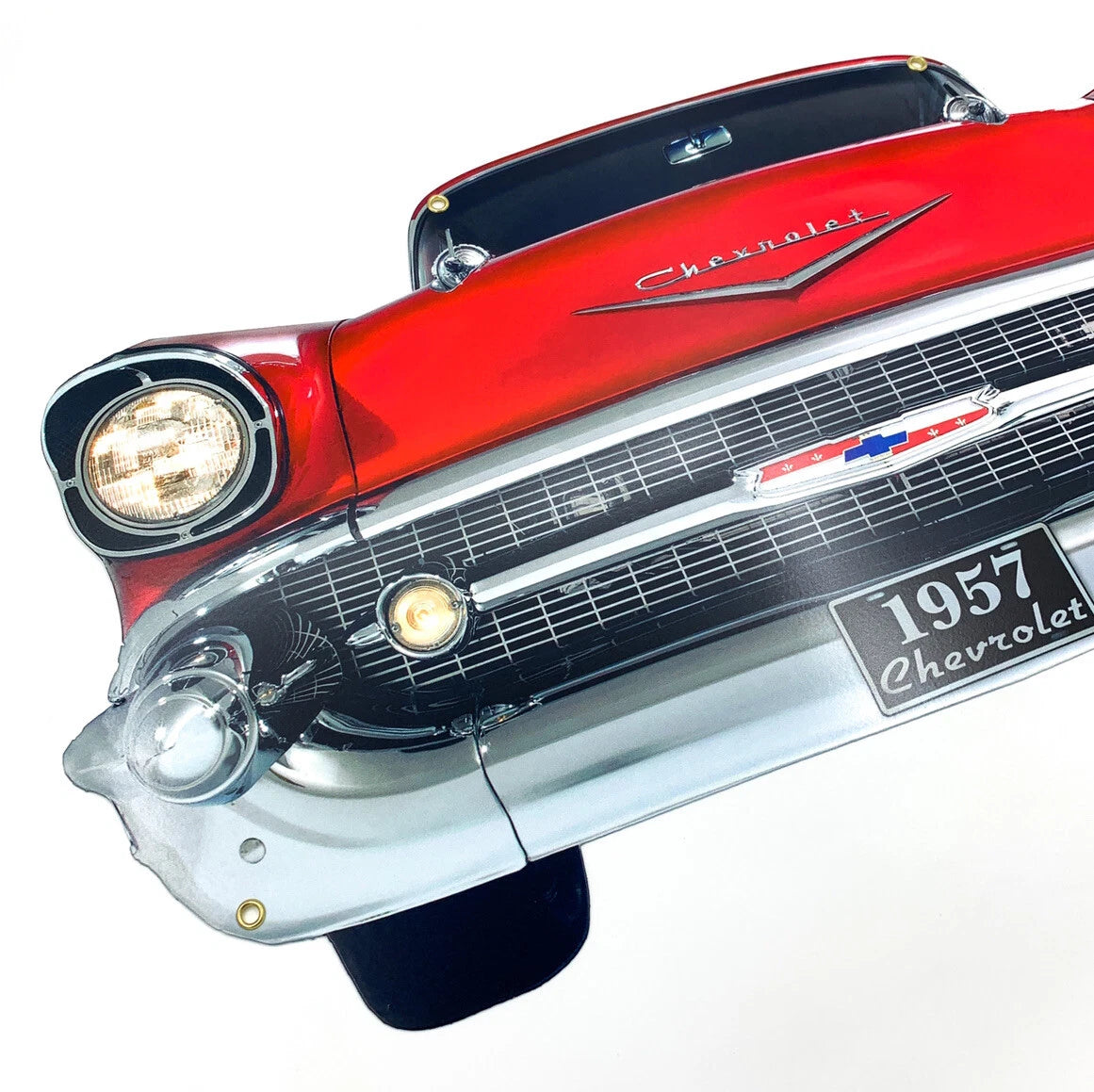 Front Bumper Metal Sign for Chevrolet Bel Air (1957–1957)