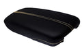 Console Lid Armrest Cover for Cadillac XTS (2013–2019) Carbon Fiber Beige Stitch