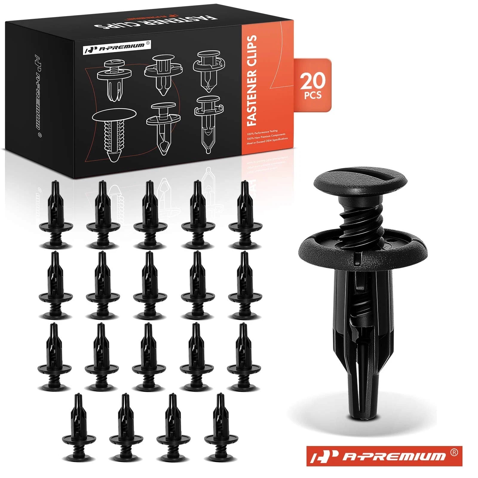 Set of 20 Push-Type Retainer Clips for Honda CR-V Civic 
