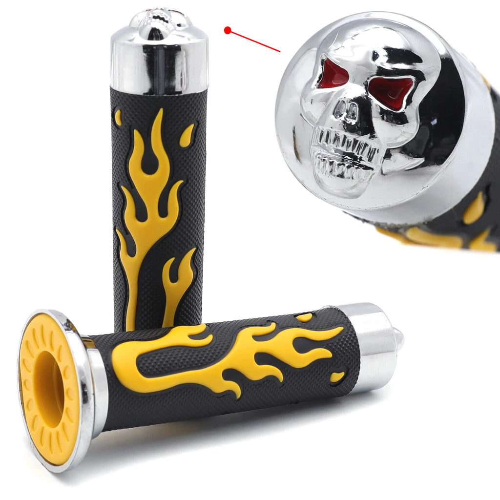 Comfort 25mm Yellow Rubber Hand Grips for Honda CB