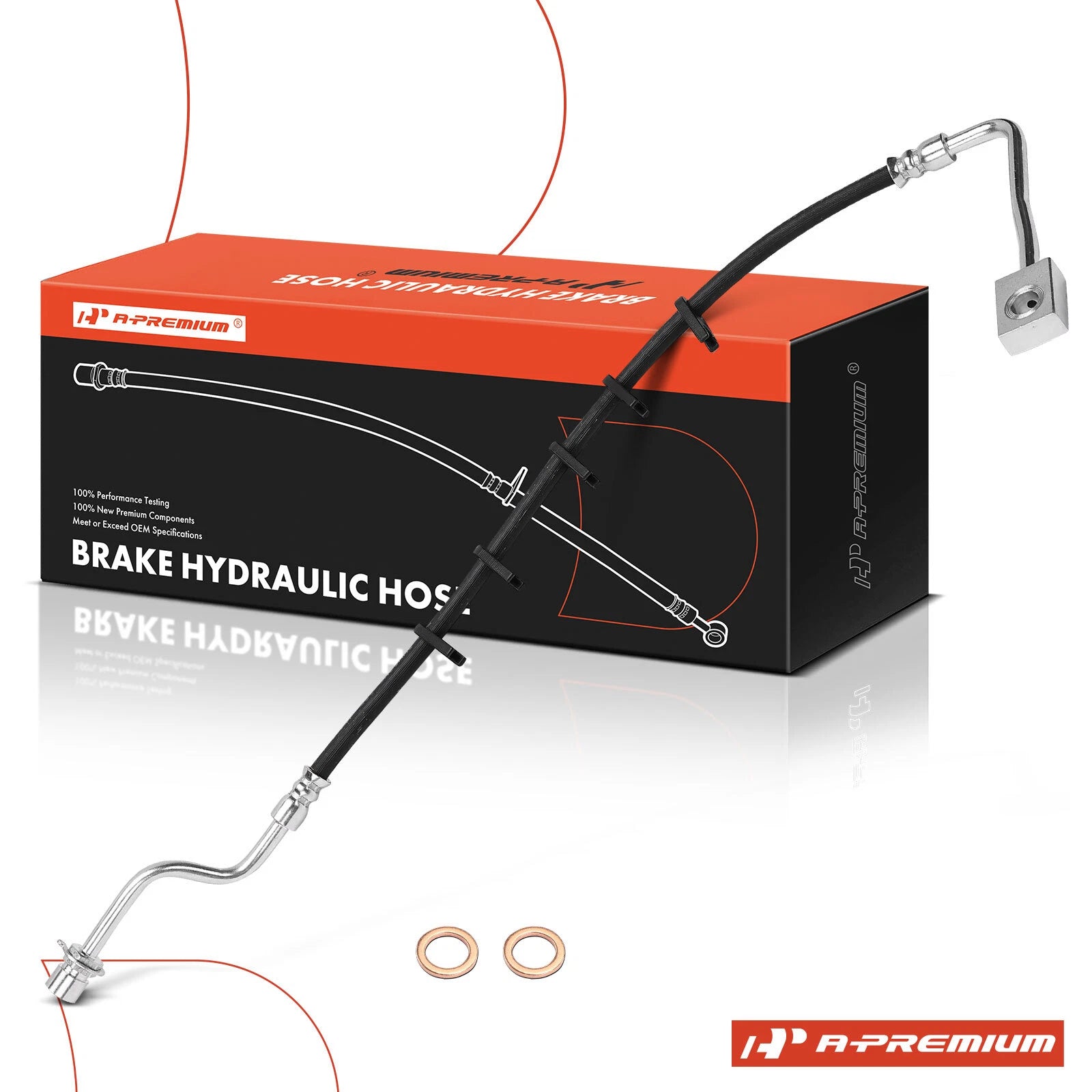 Rear LH Brake Hydraulic Hose for Chevy C6500 GMC C7500 (1996–2009)