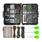 94-Piece Carp Fishing Accessories Kit - PE Nylon, Stainless Steel, Soft Rubber