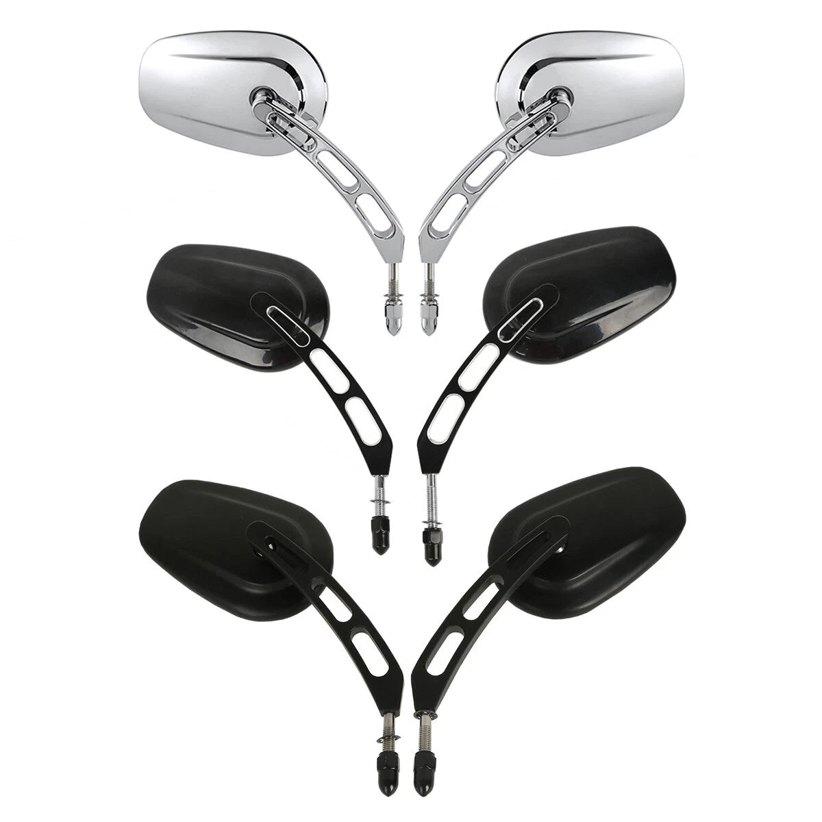 Rearview Mirrors for Harley Touring, Street Glide, Softail, Dyna (2000–2023)