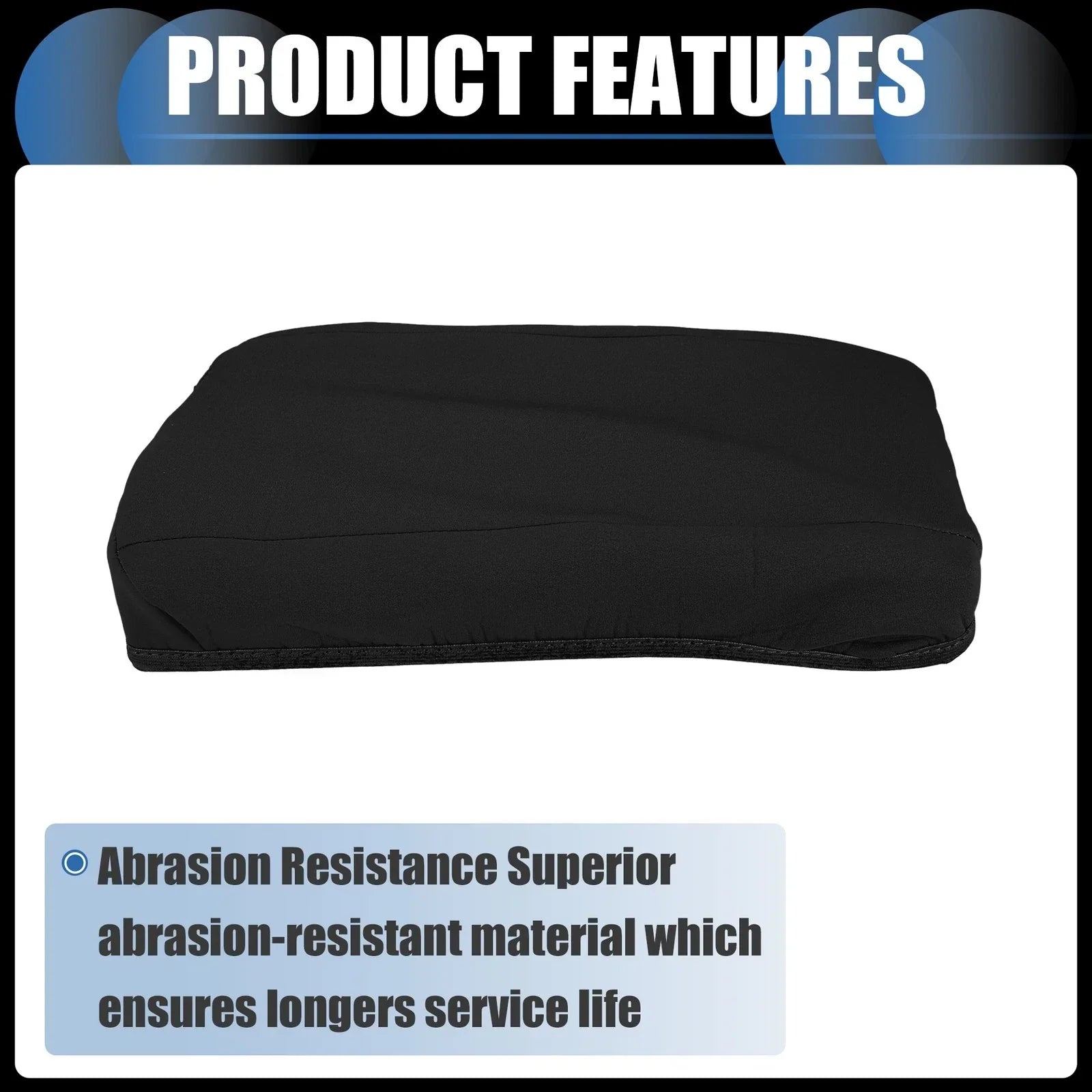 Armrest Protector Cover Pad for Hyundai Santa Fe (2019-2020) Neoprene Black