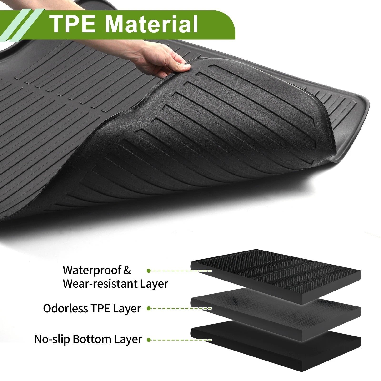 Rear Trunk Mat for Nissan Sentra (2020–2024) TPE Cargo Liner