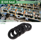 Set of 5 Oil Seals NBR Rubber 40x65x10mm for Various Models 