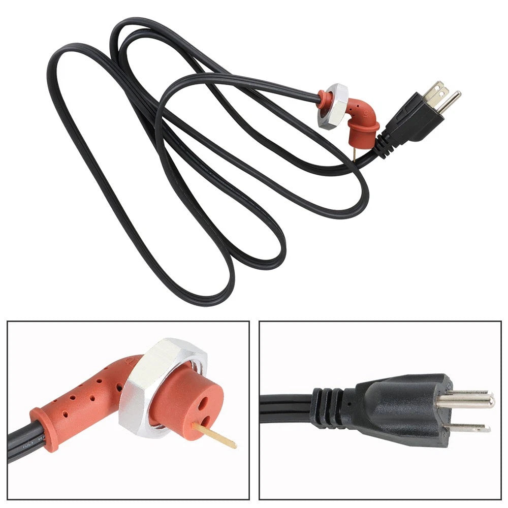 Engine Block Heater Element & Cable for Ford F350 F450 F550 (2003–2010)