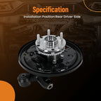 LH Rear Steering Knuckle Wheel Hub Bearing for Subaru Forester (2001–2008)