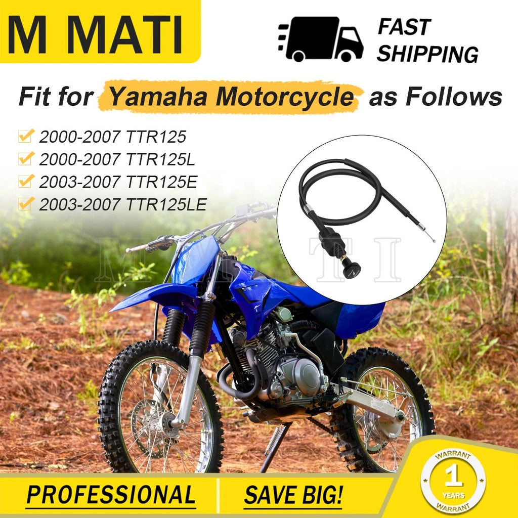 Starter Choke Cable for Yamaha TT-R125L TTR125 TTR TT-R 125 (2000–2023) #5HP-26331-11