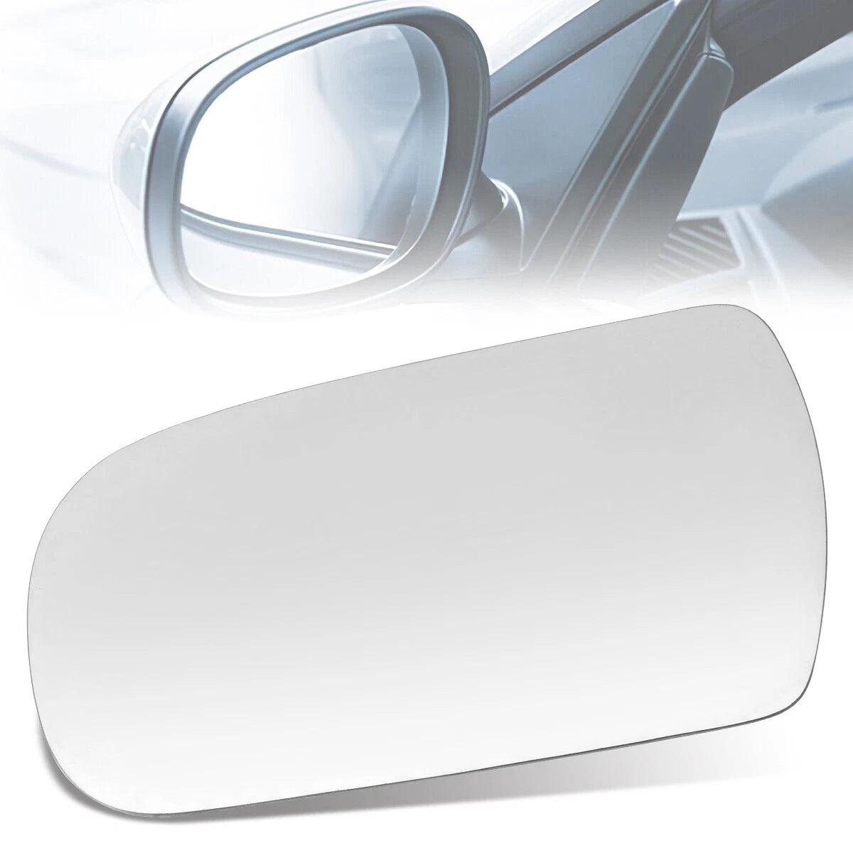 Driver Side Rear View Door Mirror Glass for Toyota Camry (1987–1991)
