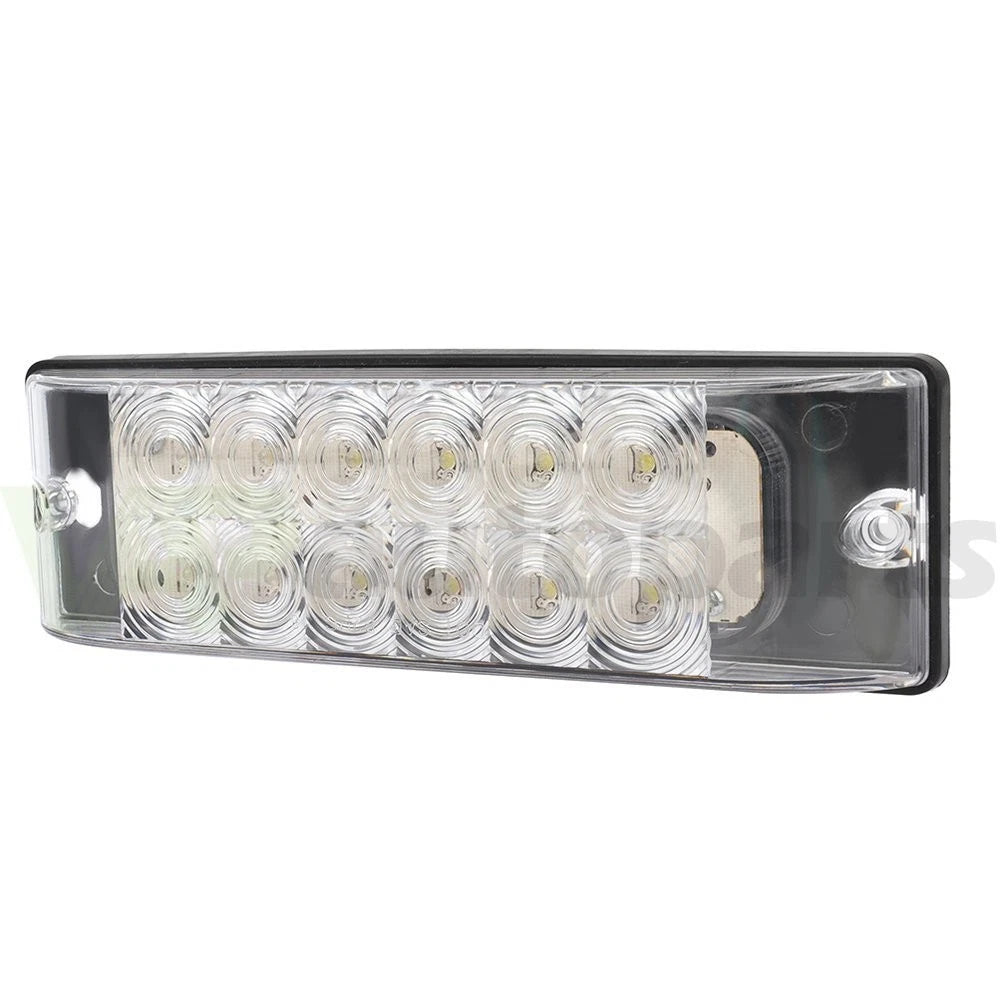 6X LED White Side Marker Turn Light for Pickup Truck Lorry (8 Inch)