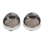 Turn Signal Light Trim Ring Visors & Smoke Lens for Harley Dyna Sportster