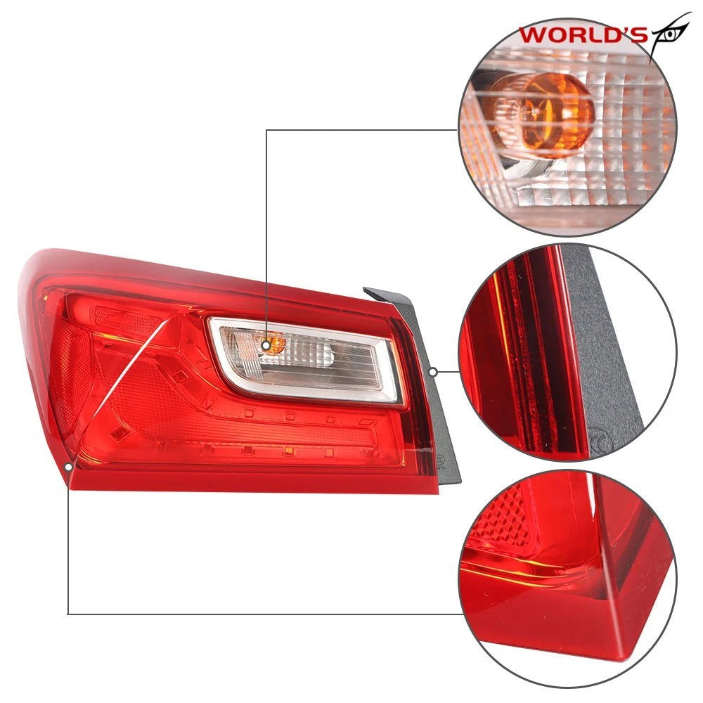 Outer Tail Light Brake Lamp for Chevy Malibu (2016–2021) Driver Left Side