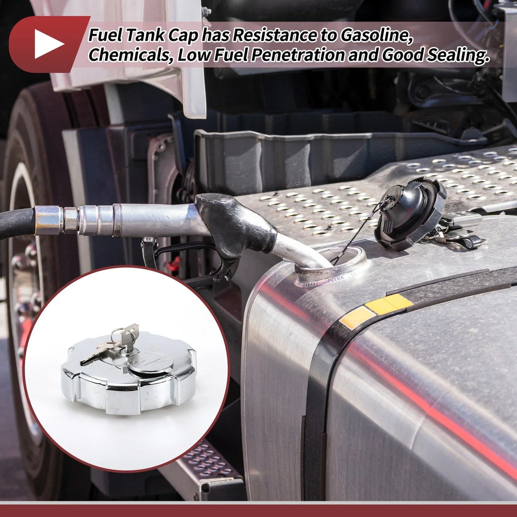 Locking Gas Cap with 2 Keys for Volvo, Scania, Iveco, Man