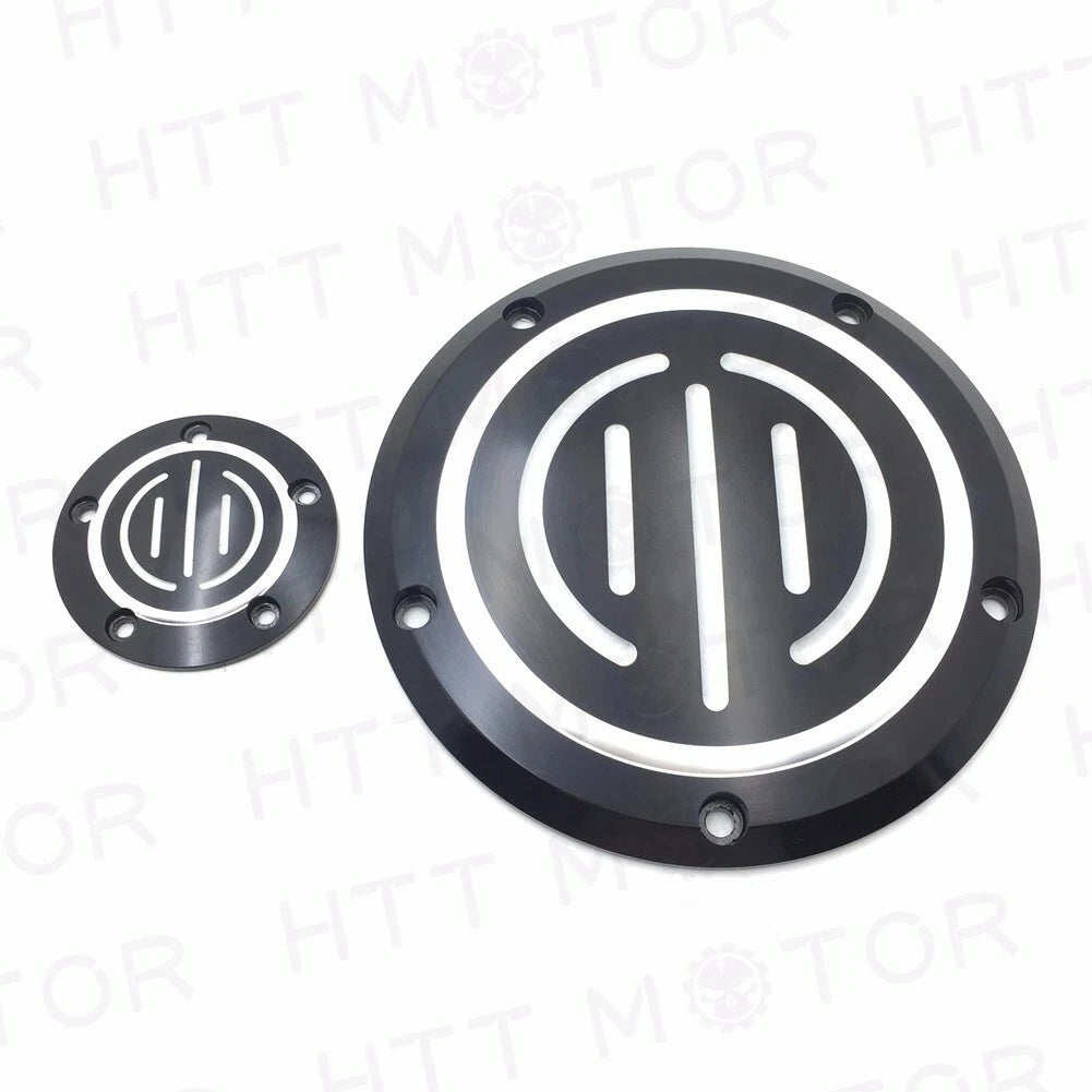 Black Derby Timer Cover for Harley Dyna Sportster XL 883 1200 (2004–2023)