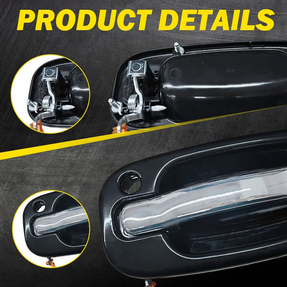 2X Front Outer Door Handles for Chevrolet GMC Silverado Sierra (1999–2006)