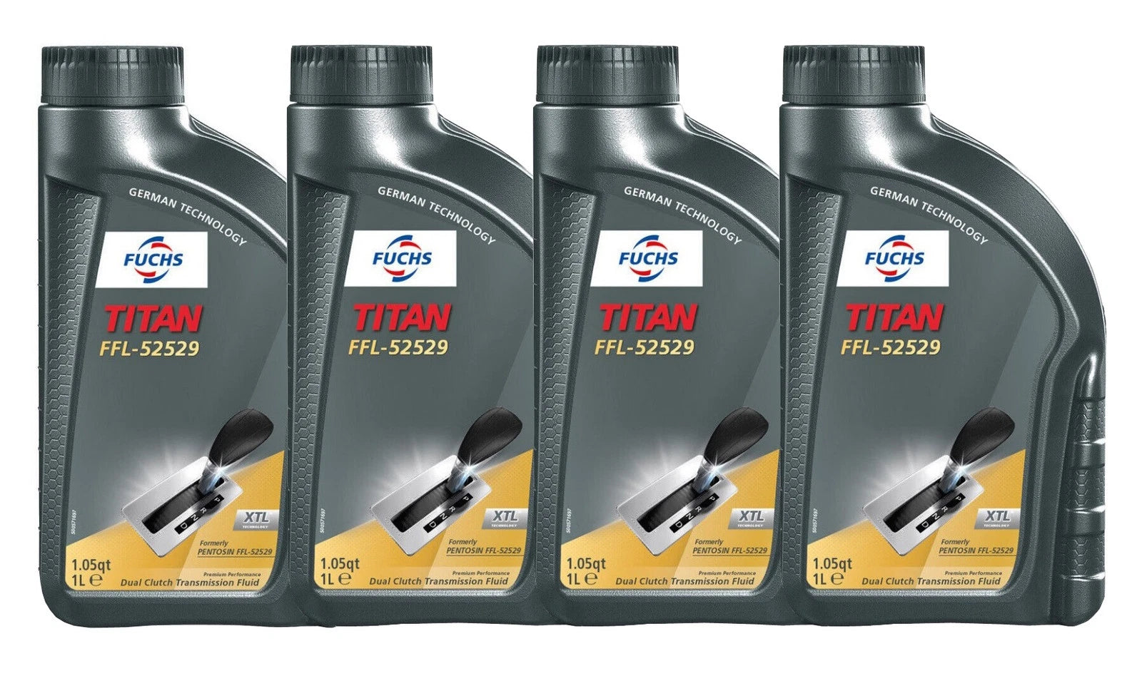 Set of 4 Fuchs TITAN FFL-52529 Dual Clutch Transmission Fluid (4L)