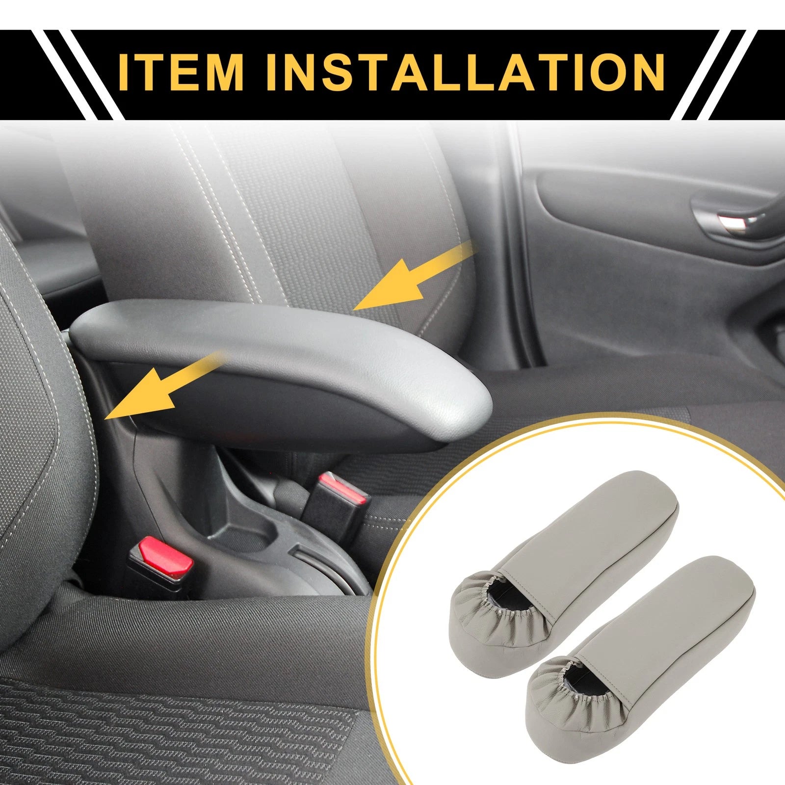 Seat Armrest Cover for Ford F-250, F-350 (1999–2007) Anti-Scratch Gray