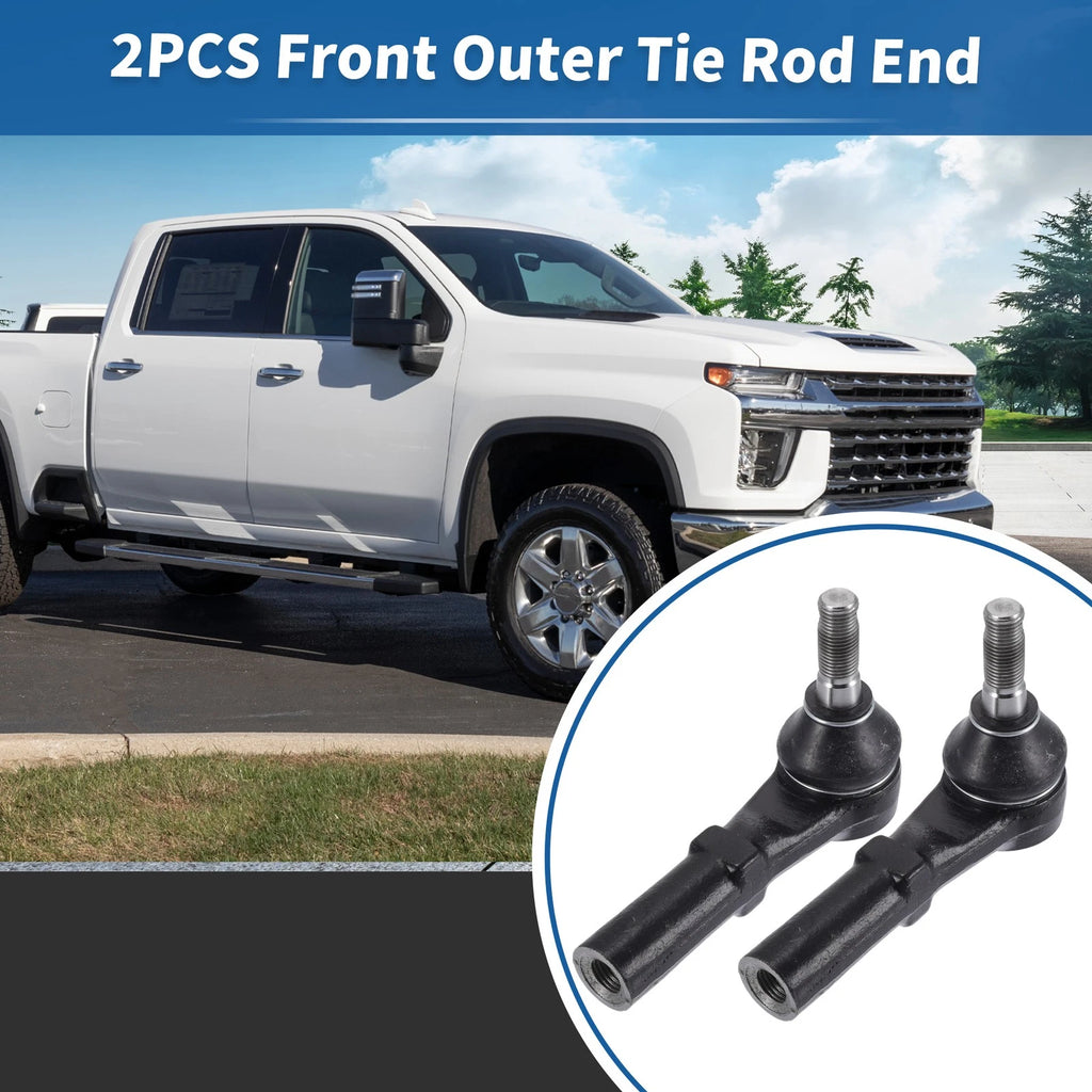 2X Front Outer Tie Rod End Links for Chevrolet Silverado 2500 3500 