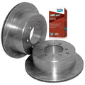 2 x Rear Drilled Slotted Rotors Pads for Toyota FJ80 (1989–1999)