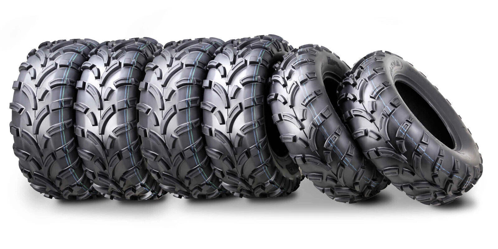 Set of 6 High Load ATV Tires 25x10-12 & 25x11-12 for Polaris Ranger 2005–2017