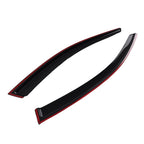 Set of 4 Window Visor Rain Guards for Kia Optima (2016-2020) Black Acrylic
