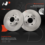Front Disc Brake Rotors & Ceramic Pads for Chevy Spark (2016-2022)