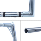 Chrome 14" Prewired Handlebar for Harley FLHRC Road King (2008–2013)
