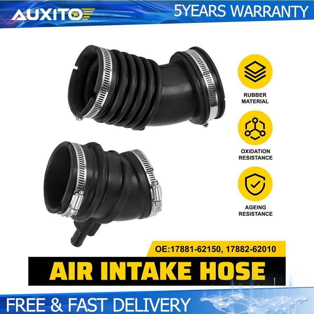 2X Air Intake Hose for Toyota 4Runner (1999–2000) 17881-62150, 17882-62010