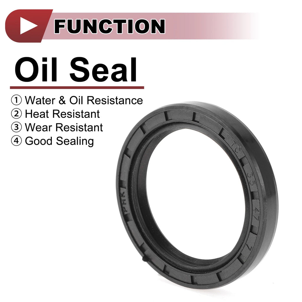 Set of 5 Rotary Shaft Oil Seals 35x47x7mm Nitrile Rubber 672668828717