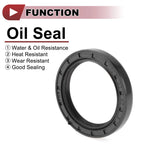 Set of 5 Rotary Shaft Oil Seals 35x47x7mm Nitrile Rubber 672668828717