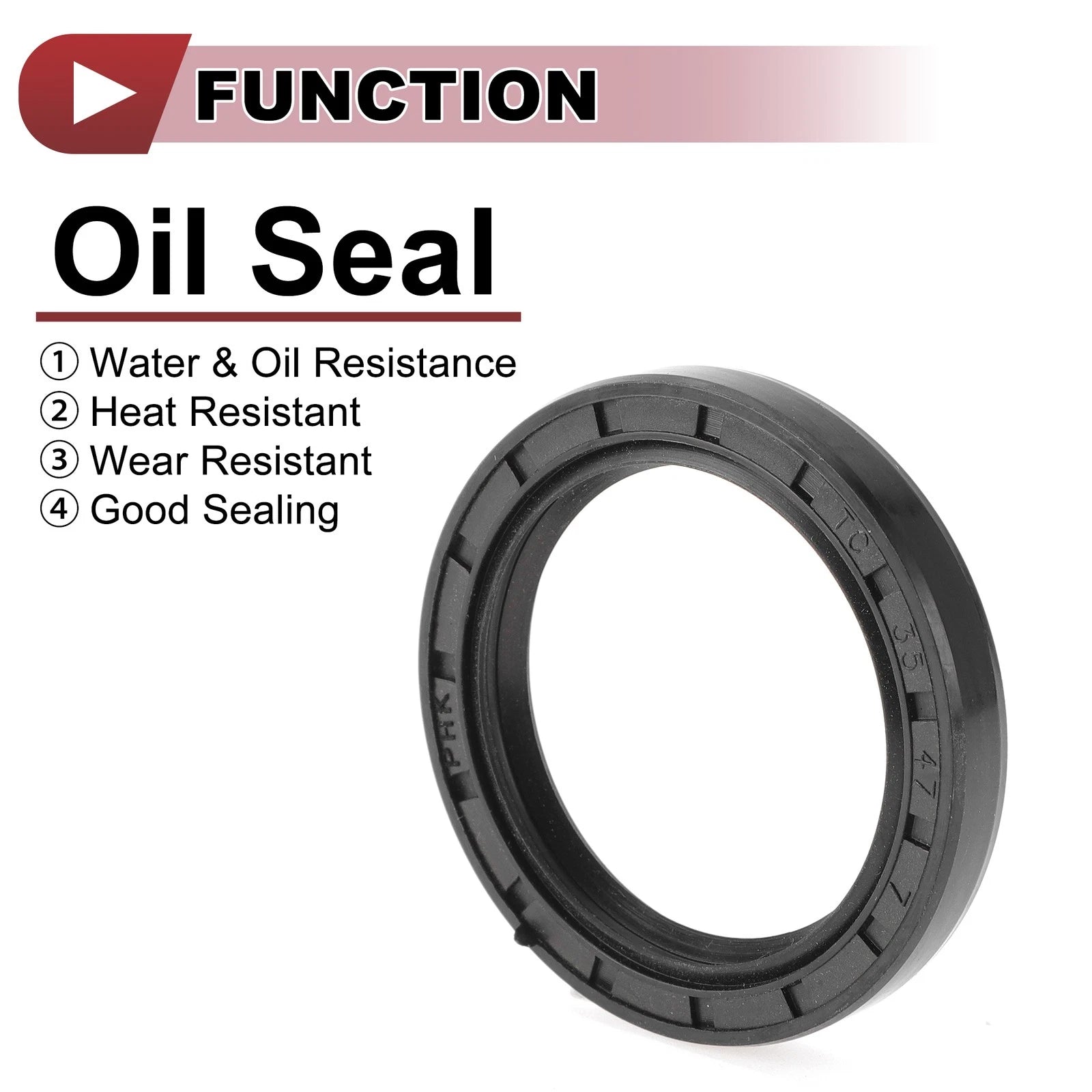 Set of 5 Rotary Shaft Oil Seals 35x47x7mm Nitrile Rubber 672668828717