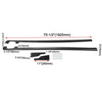 Matte Side Skirts Rocker Panel Mud Flaps for Corvette C6 (2005–2013)