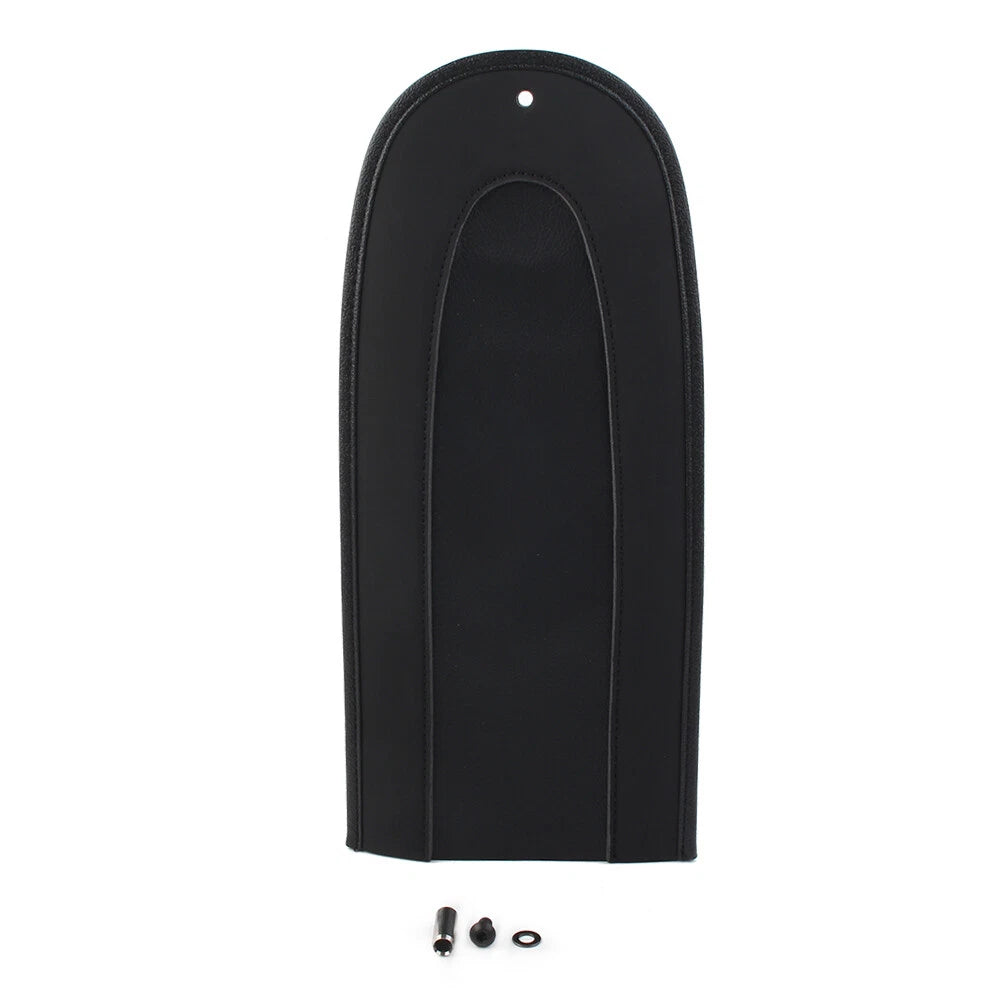 Black Leather Rivet Rear Fender Bib Solo Seat for Harley Softail (2018–2020)