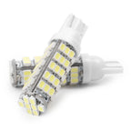 Set of 2 T10 1206 68 SMD LED White Bulbs W5W 194 168 for Cars 24V