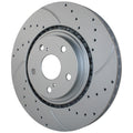 2X Front Drilled Coat 328mm Brake Rotors for Lexus Toyota