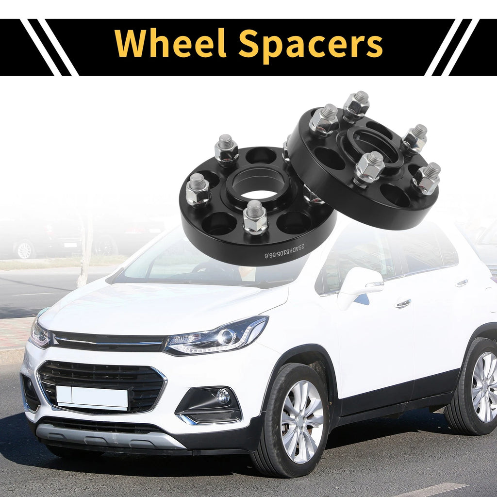 2X 5x105mm Wheel Spacers 56.6mm M12x1.5 for Chevrolet Trax (2013–2020)