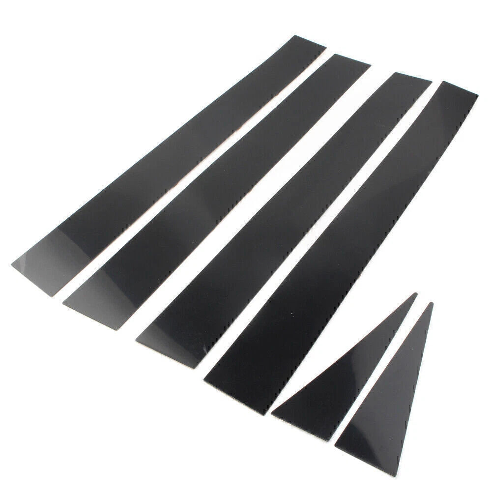 Set of 6 Pillar Posts Door Trim Black Cover Kit for Toyota Sienna (2004–2010)