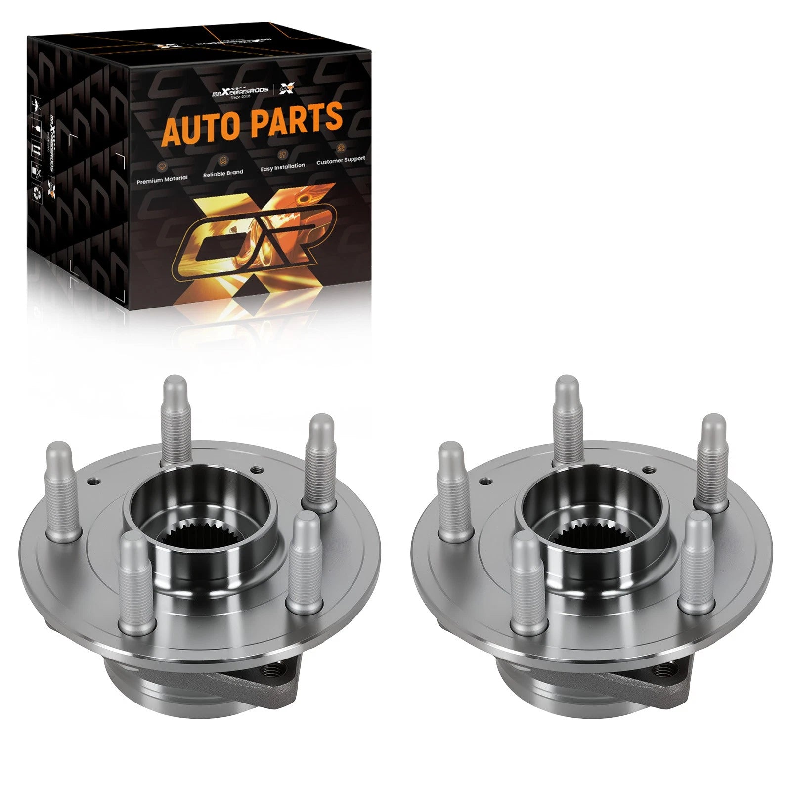 Pair Front Wheel Bearing Hub Assembly for Cadillac CT6 (2016–2020) 512579 H512579