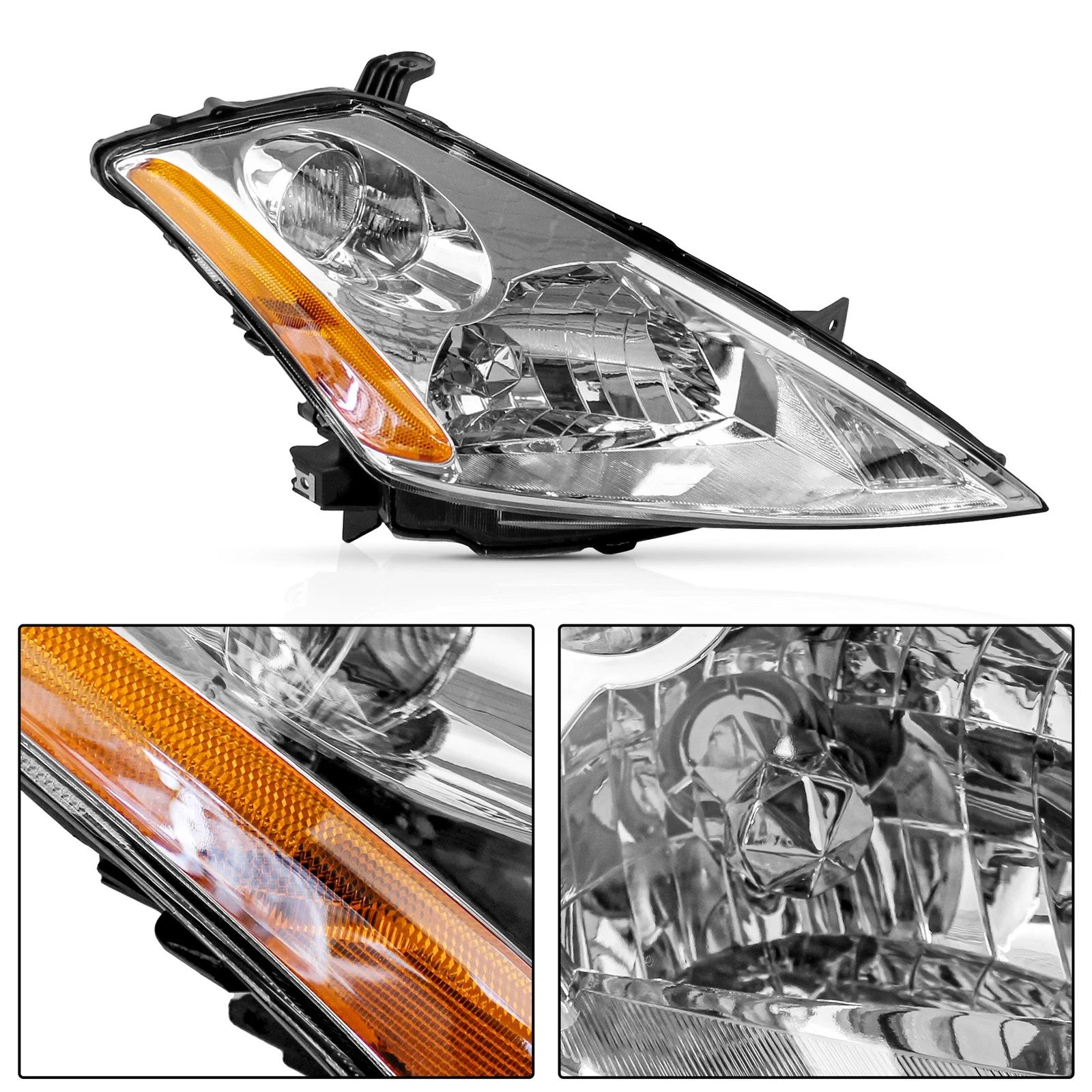 Pair Halogen Headlights for Nissan Murano (2003-2007)