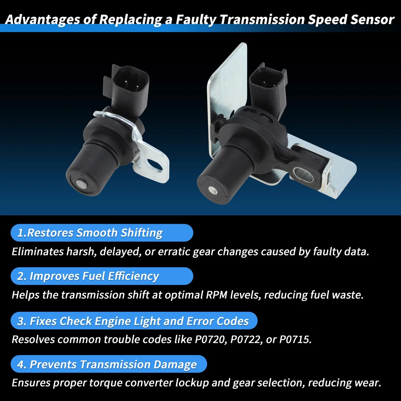 Transmission Input Output Speed Sensor for Ford F-150 (2004–2010) No.3L3Z7M101AA