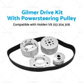 Gilmer Drive Kit with Powersteering Pulley for Holden 253 304 308 (1970–1980)