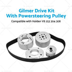 Gilmer Drive Kit with Powersteering Pulley for Holden 253 304 308 (1970–1980)