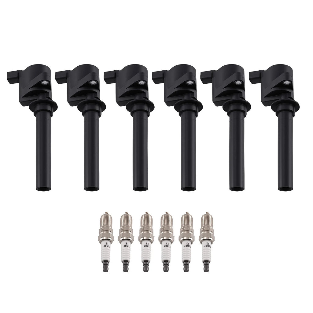 Set of 6 Ignition Coils for Ford Freestyle 3.0L (2005–2007) DG500 C1458 AJC118100