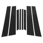 8 Pcs Door Pillar Window Trim for BMW X6 (2002–2013) Black