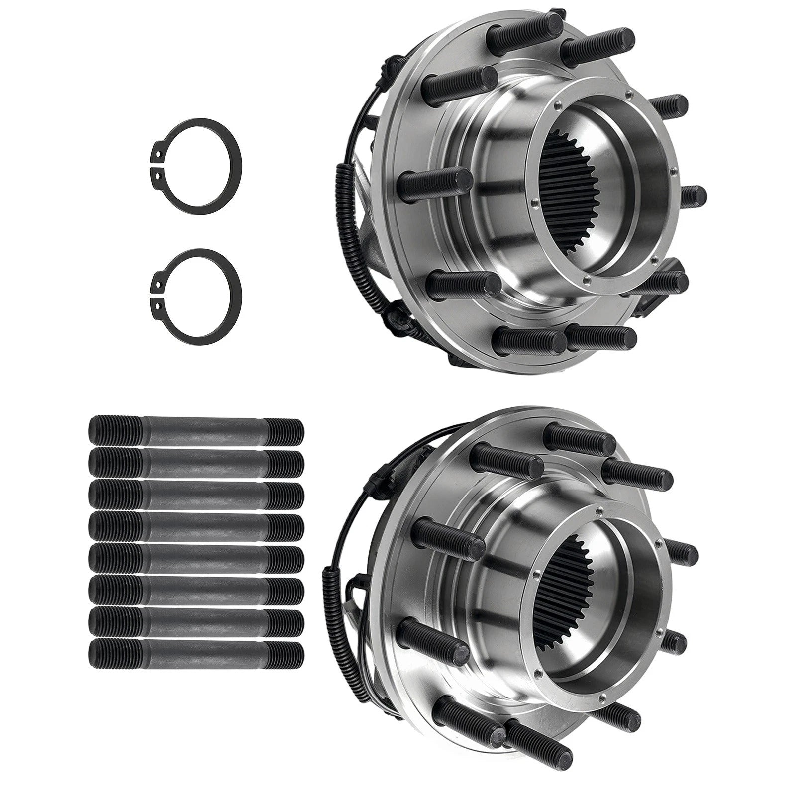 Front Wheel Hub Assembly Pair for Ford F-450/F-550 Super Duty 17-19 HC3Z1104F
