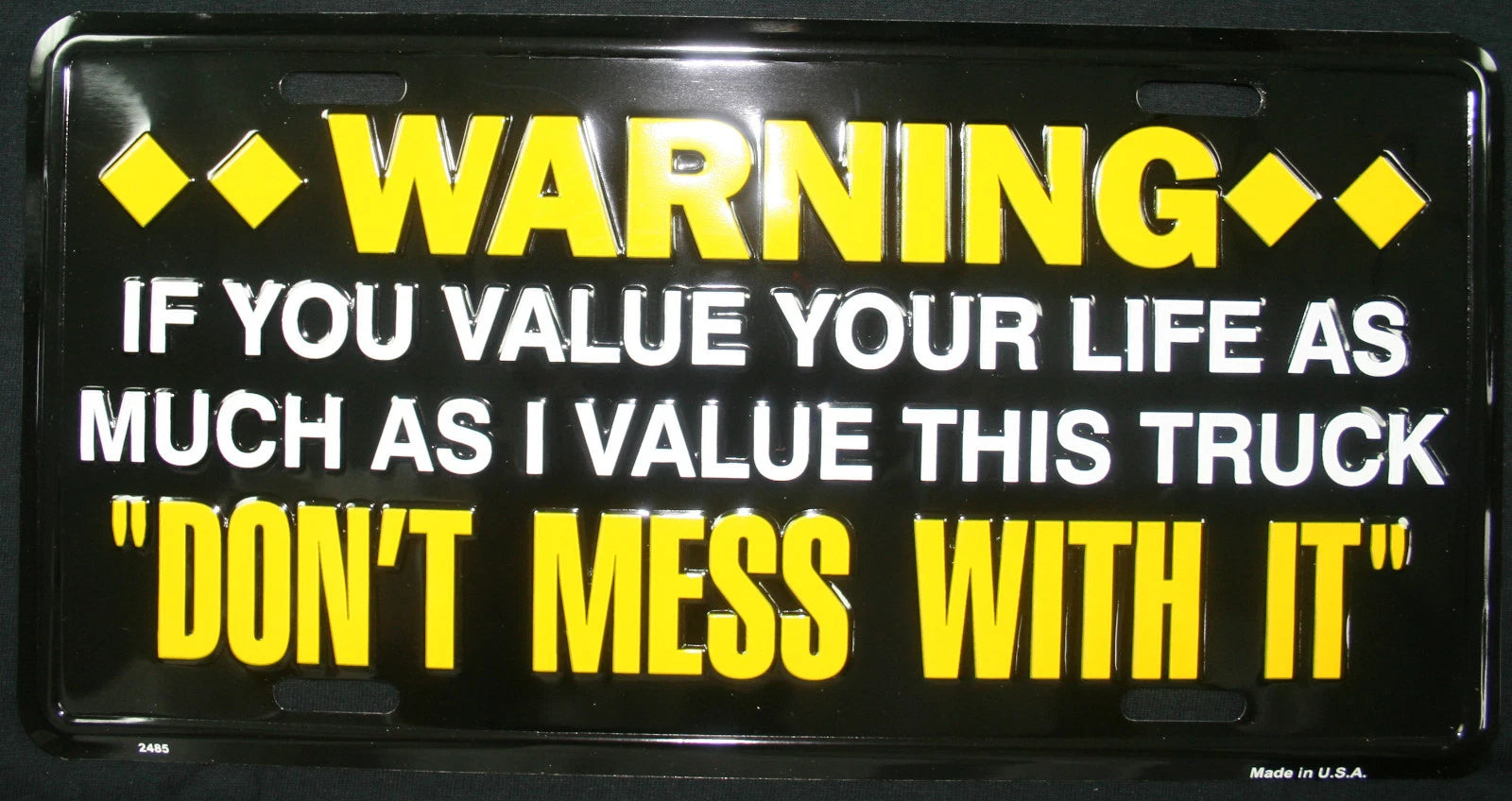 Duramax Powerstroke License Plate Tag ID Logo