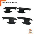 Matte Black Door Handle Bowl Insert Cover Trim for Isuzu MU-X SUV (2021-2023)